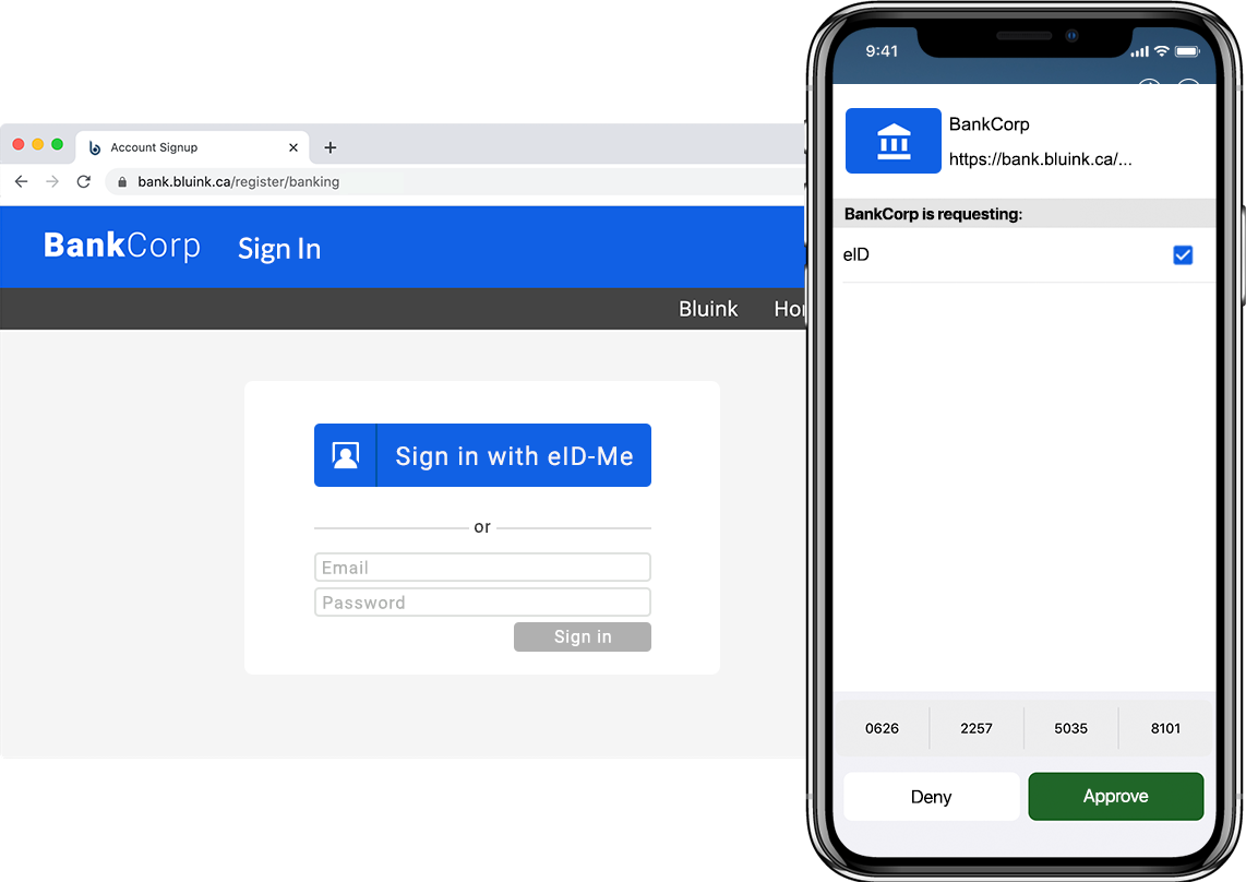 A login page on a banking website.